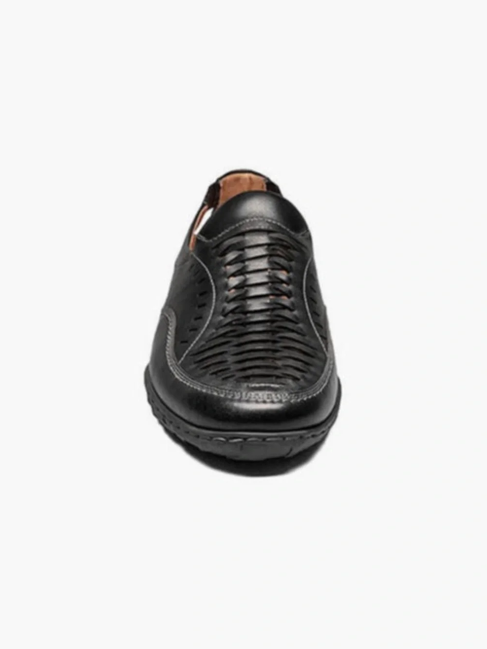 Stacy Adams Men's Black Woven Slip-On Loafers